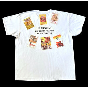 Classics Movie Hollywood Posters Ad White Graphic T-shirt XL Fruit of The Loom